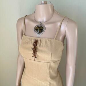 Vintage 90s lace up suede